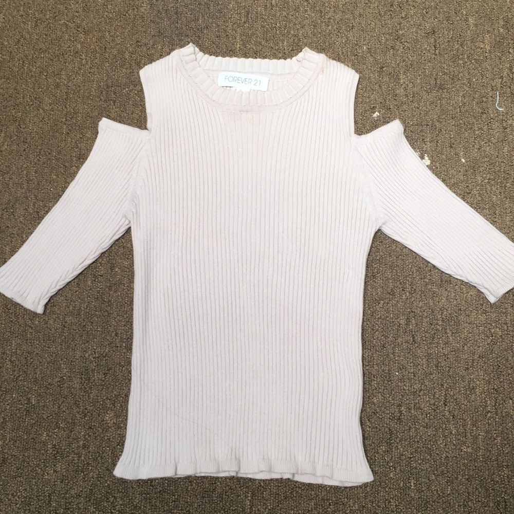 forever 21 shoulder cutout top